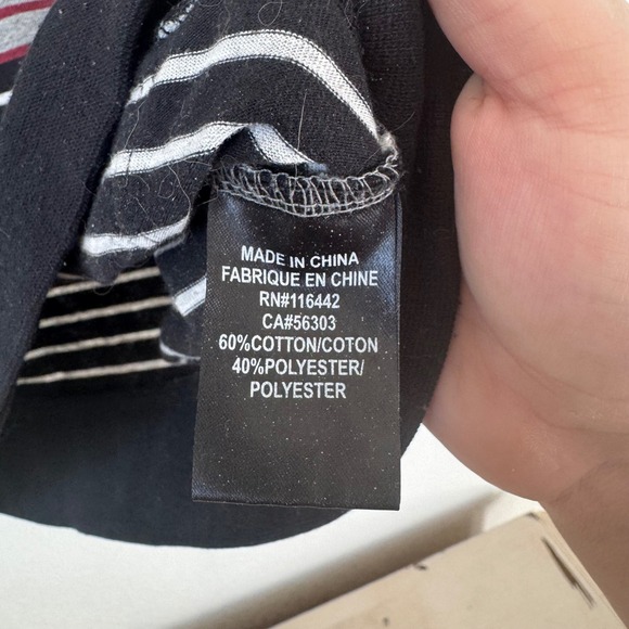 Empyre Men's Striped Henley Hoodie Pullover Casual Long Sleeve Shirt Size Small - Picture 3 of 4